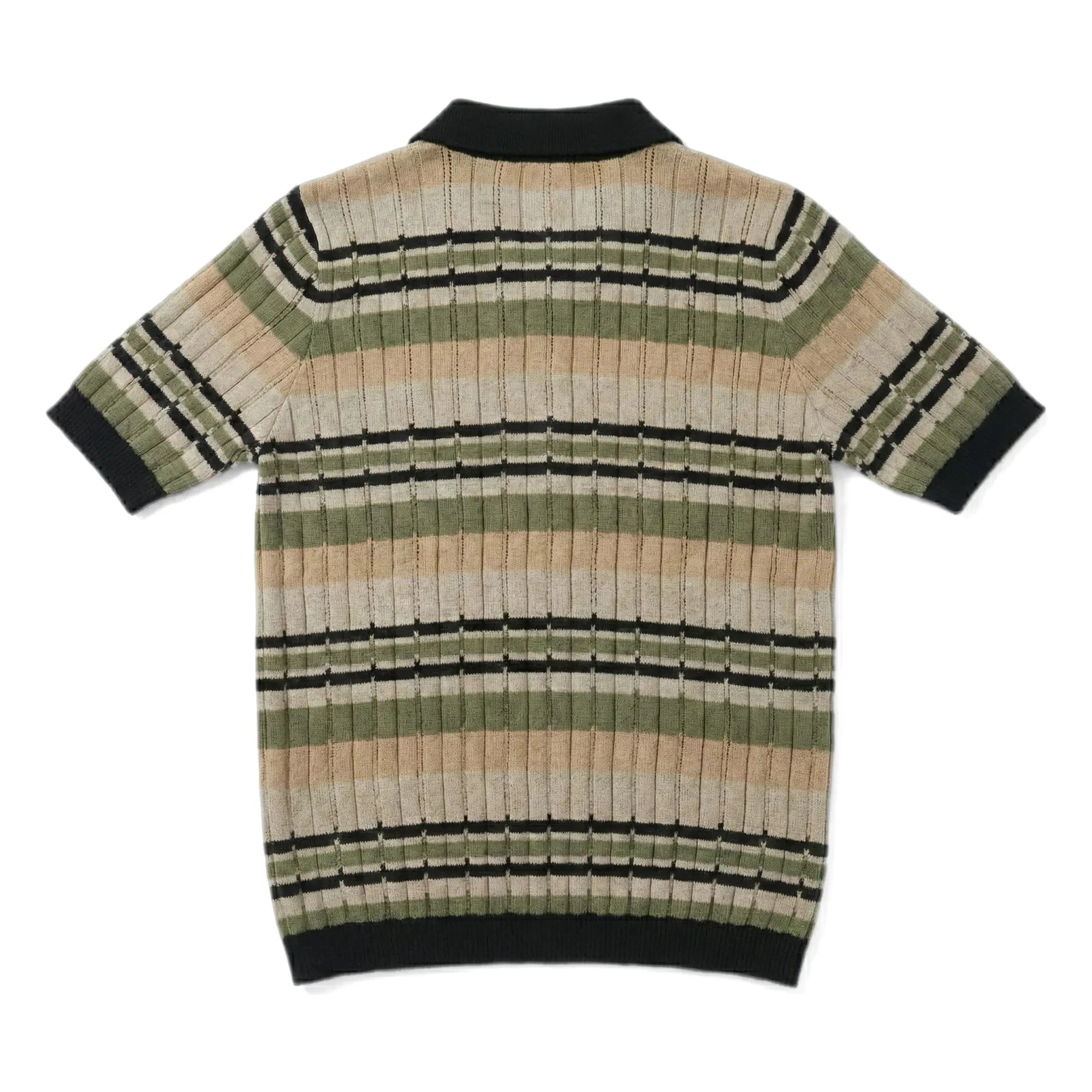 Smallable Woman - Selma Striped Polo Neck T-shirt | Iced Brown