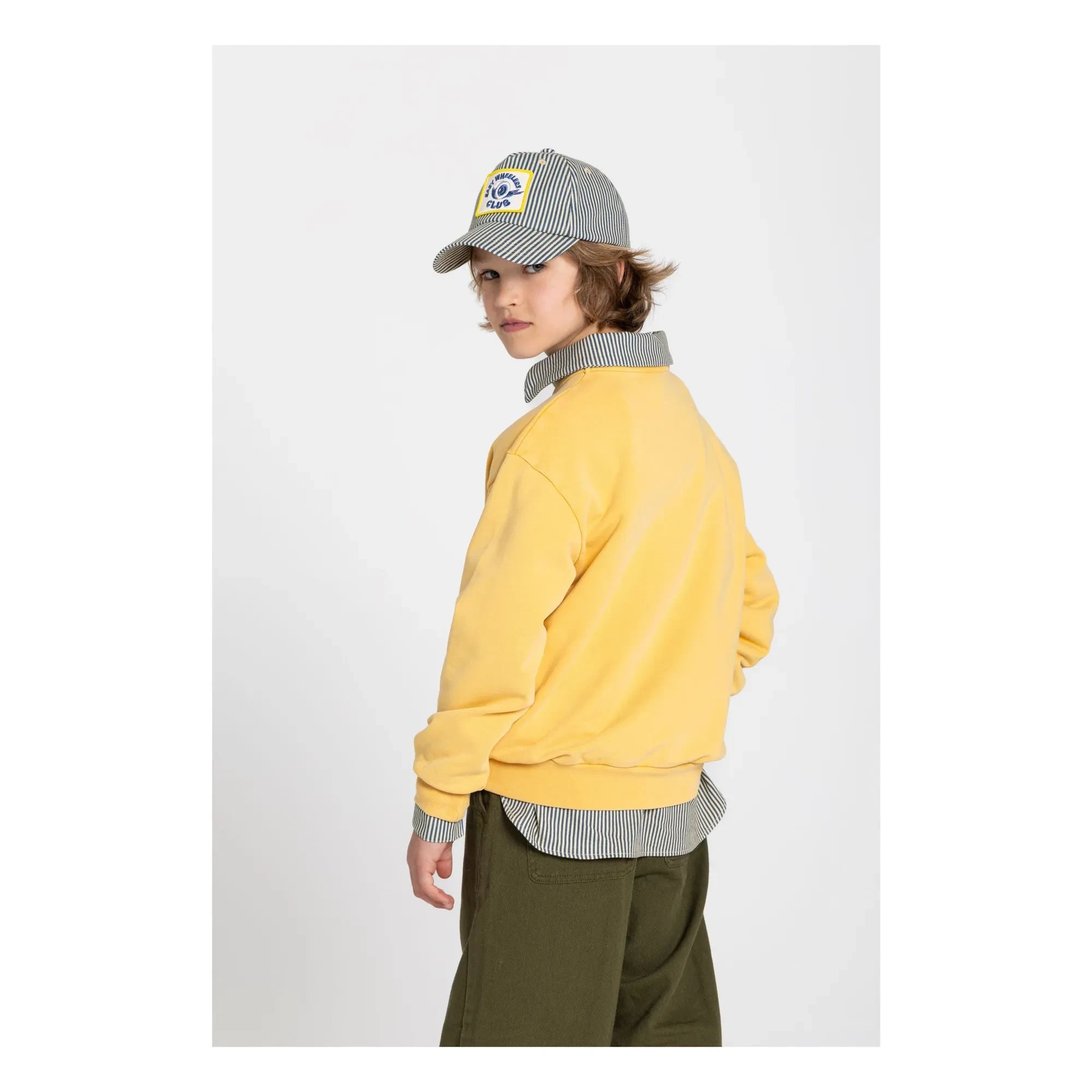 Hundred Pieces - Ryde Wax organik pamuklu sweatshirt | Hardal