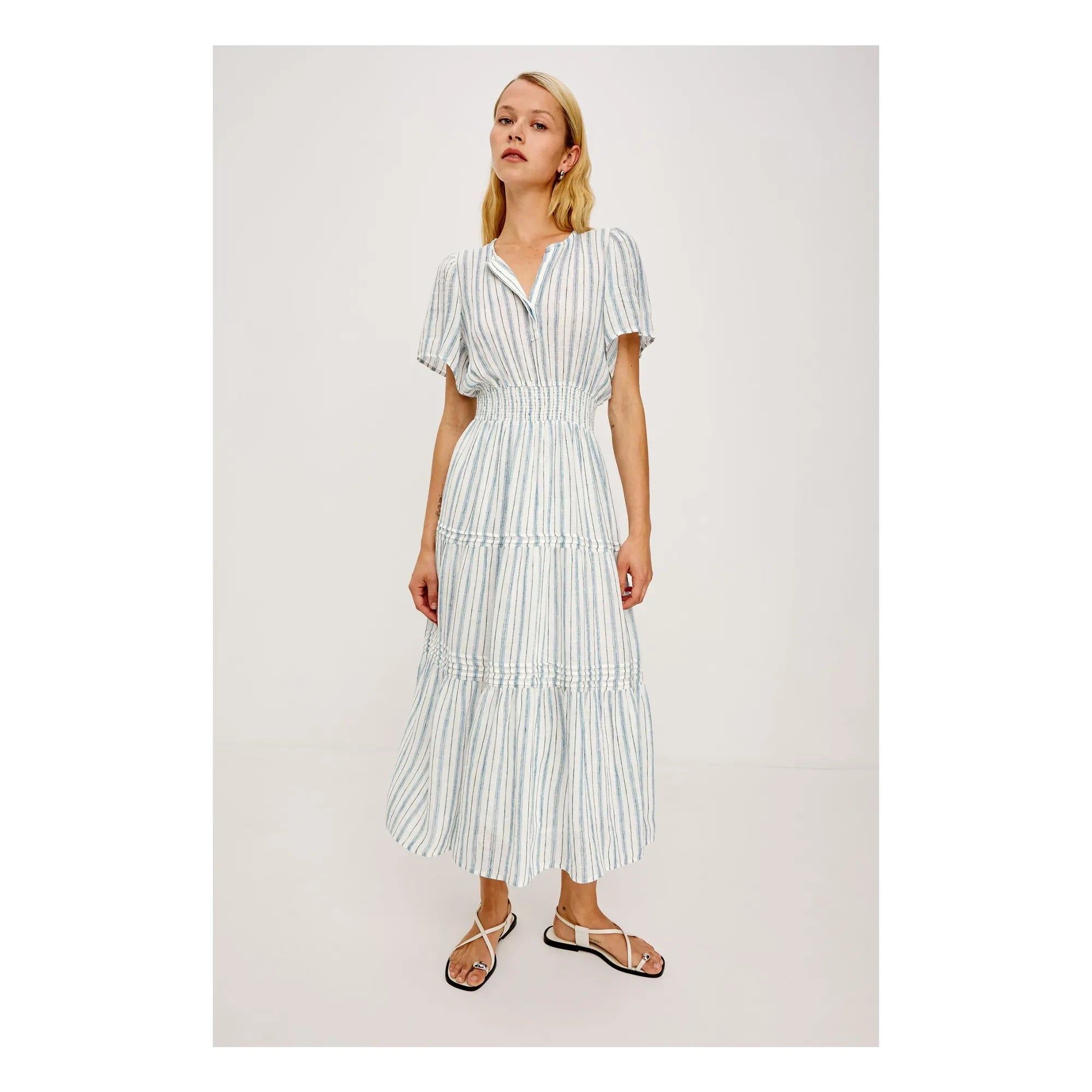 Rails - Cannes Striped Dress | Light Blue