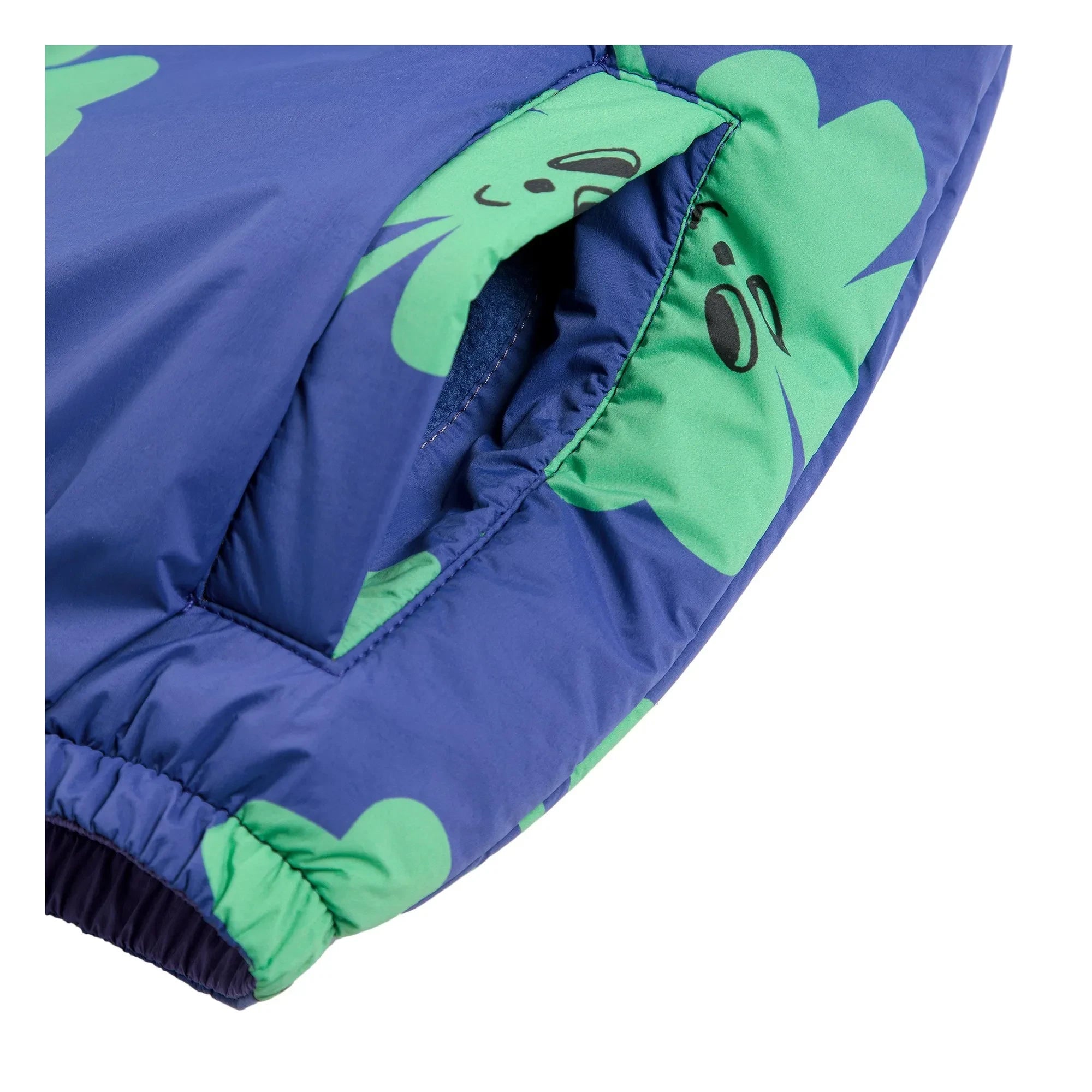 Bobo Choses - Reversible Waterproof Jacket with Clover Pattern | Purple
