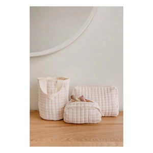 Soft Spot - Organic Cotton Makeup Bag with Rose Water | Light Pink