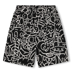 Molo - Avart Doodles Organic Cotton Shorts | Black