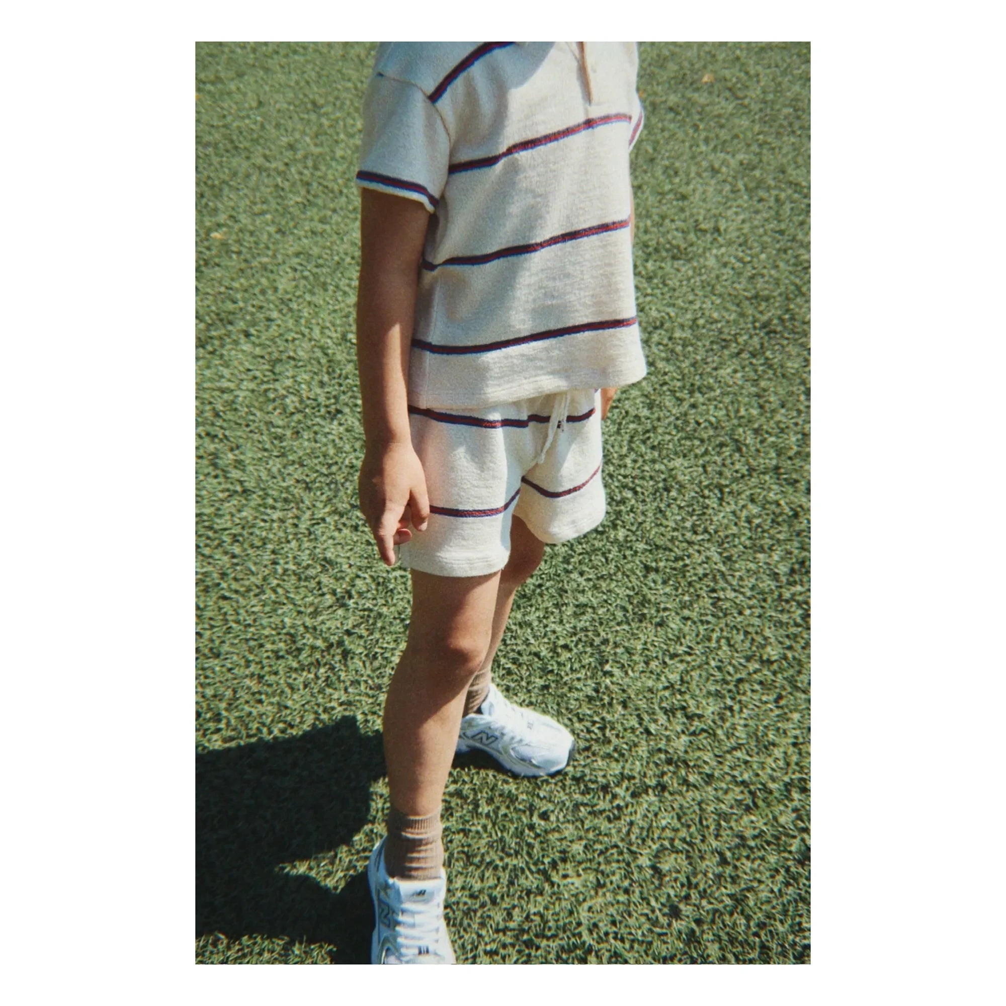 Konges Sløjd - Striped Organic Cotton Polo Trio | Beige