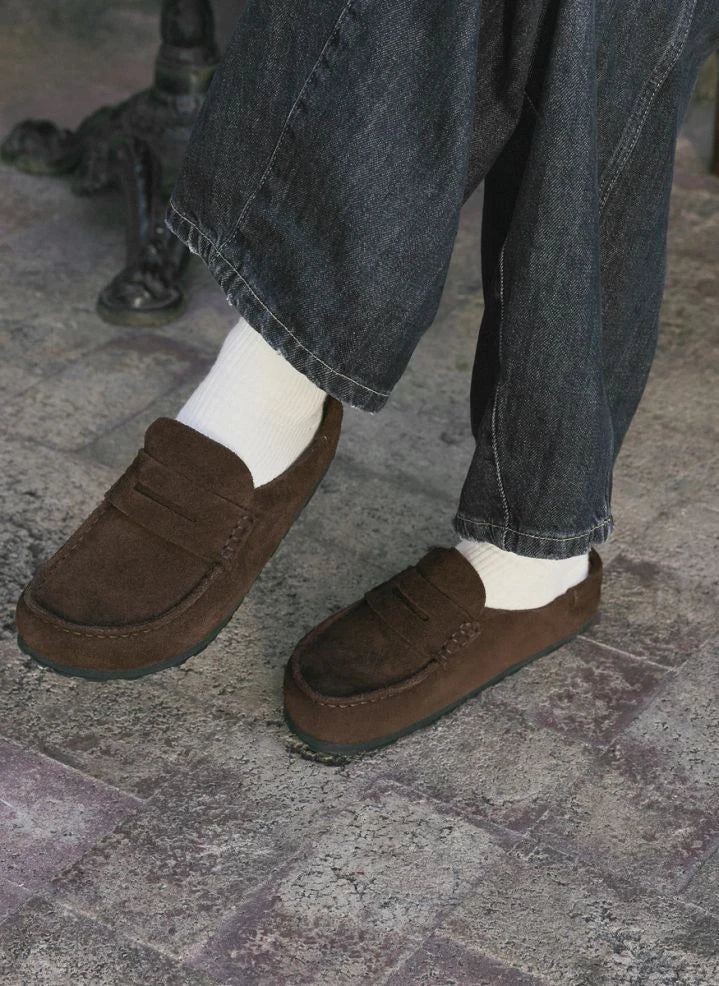 BIRKENSTOCK - Naples Sarımlı Süet Loafer | Açık kahverengi