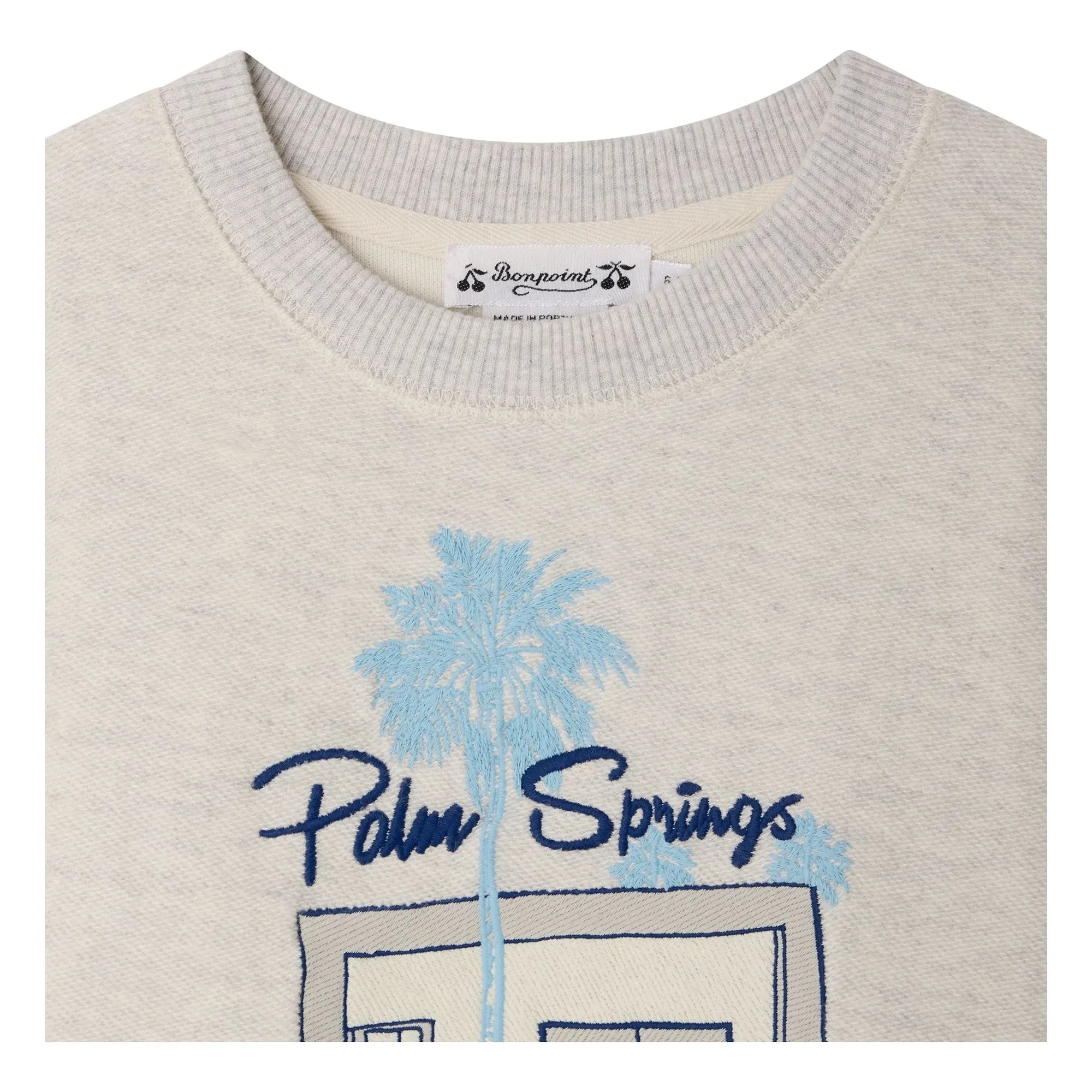 Bonpoint - Tonino Organic Cotton Sweatshirt | Gray Mélange
