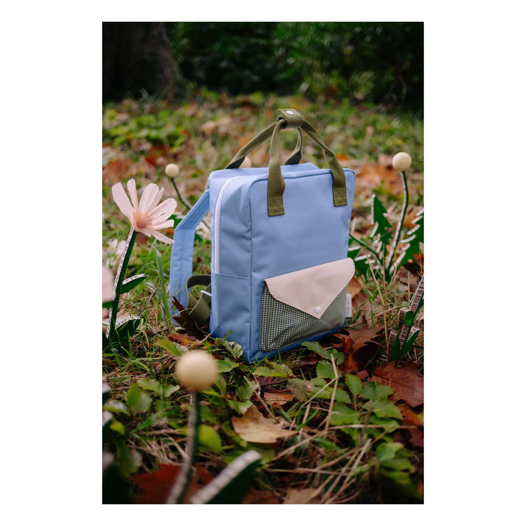 Sticky Lemon - Medium Envelope Backpack | Light blue