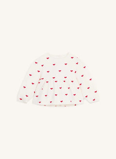 Petit Bateau - Organik Pamuklu Düğümlü Bluz | Ekru