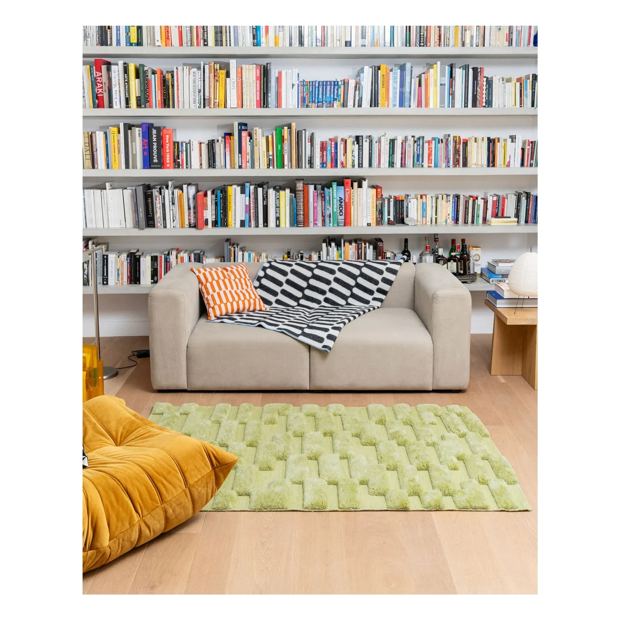 Tarta Gelatina - Moss Wool Rug | Green