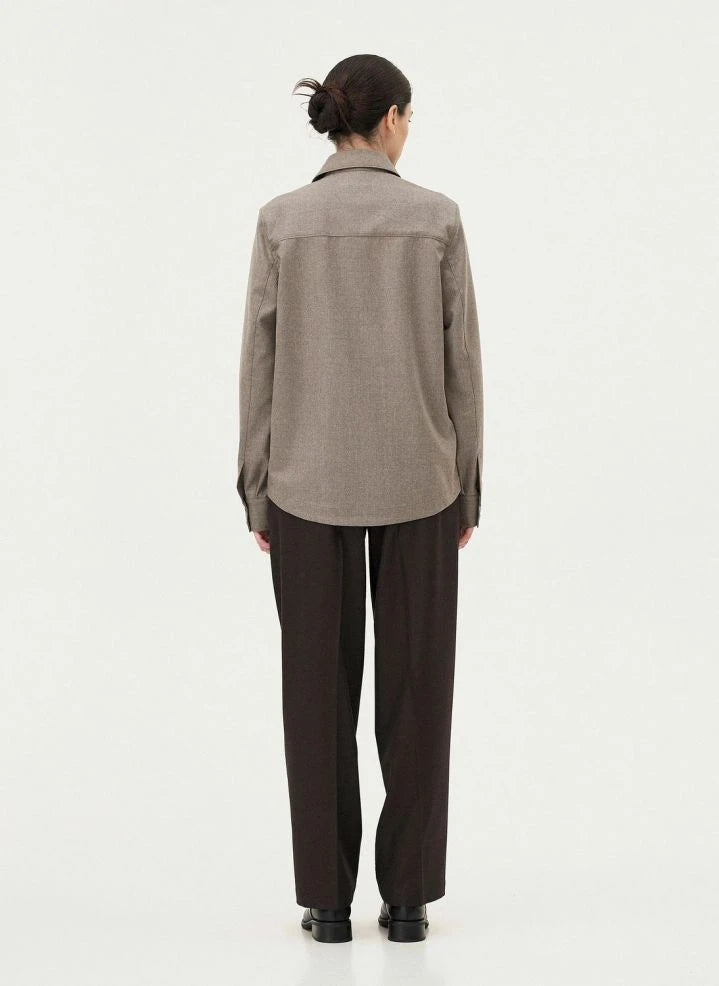 Noyoco - Ottawa Virgin Wool Shirt Jacket | Natural