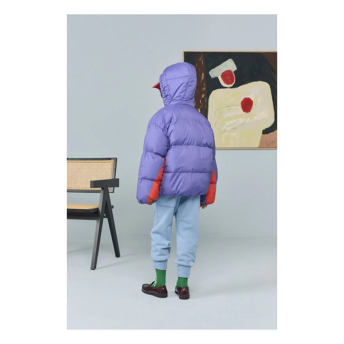 The Animals Observatory - Roadrunner Colorblock Geri Dönüştürülmüş Elyaf Ceket | Mor