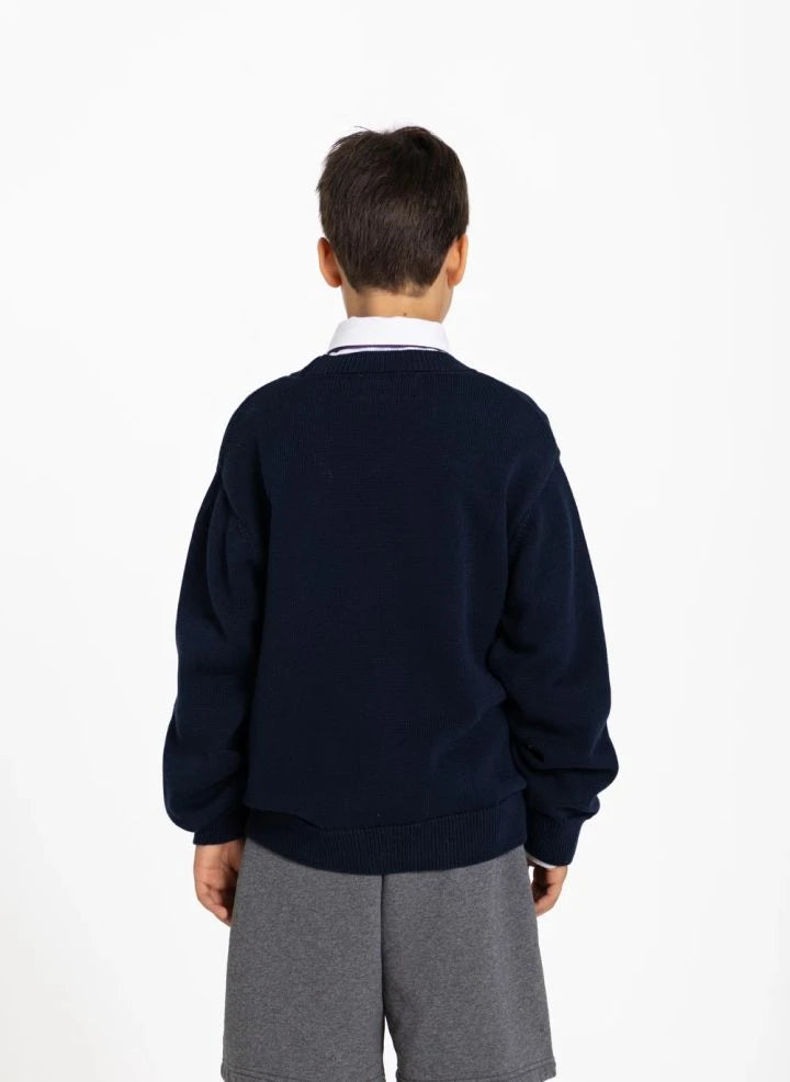 Smallable Kid - Harcourt Organic Cotton Cardigan | Navy