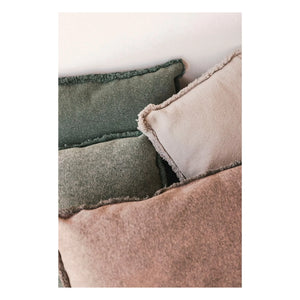 Lorena Canals - Stone-Washed Square Pillow | Dark Green