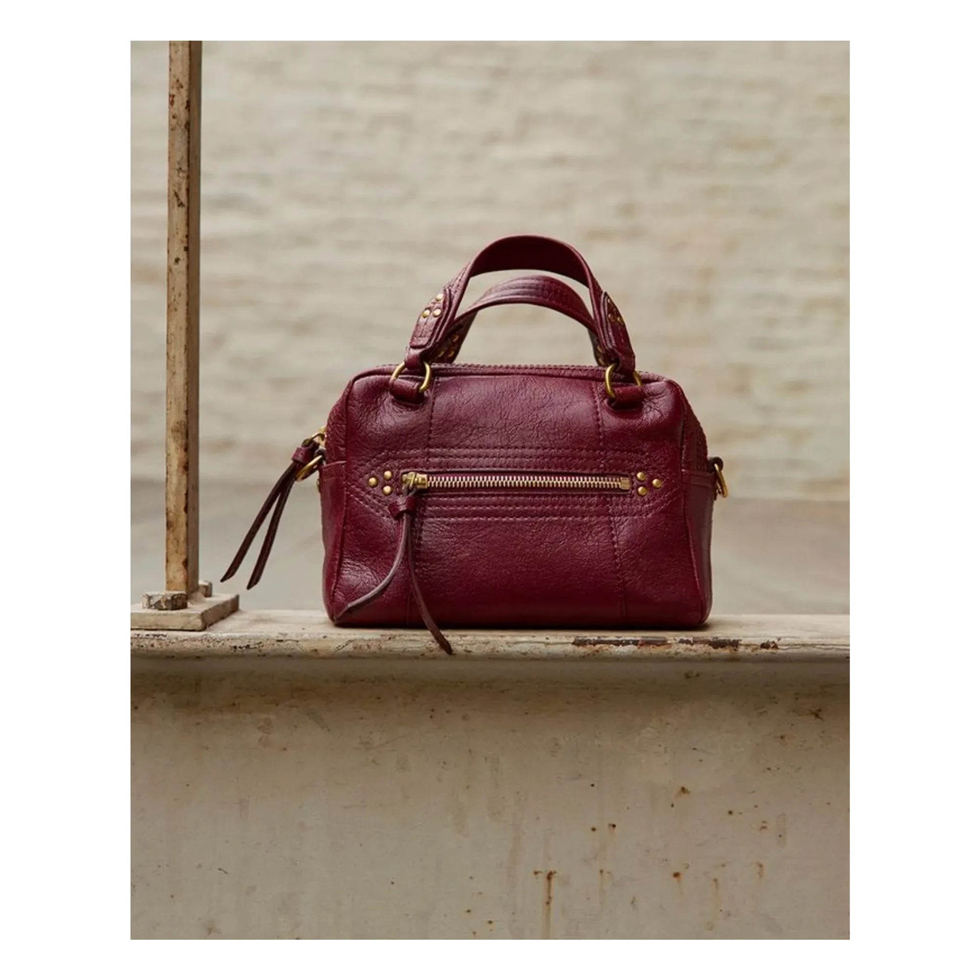 Jérôme Dreyfuss - Lucky Bowling Mini Goat Bag | Burgundy