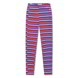 Repose AMS - Organic Cotton Striped Leggings | Purple