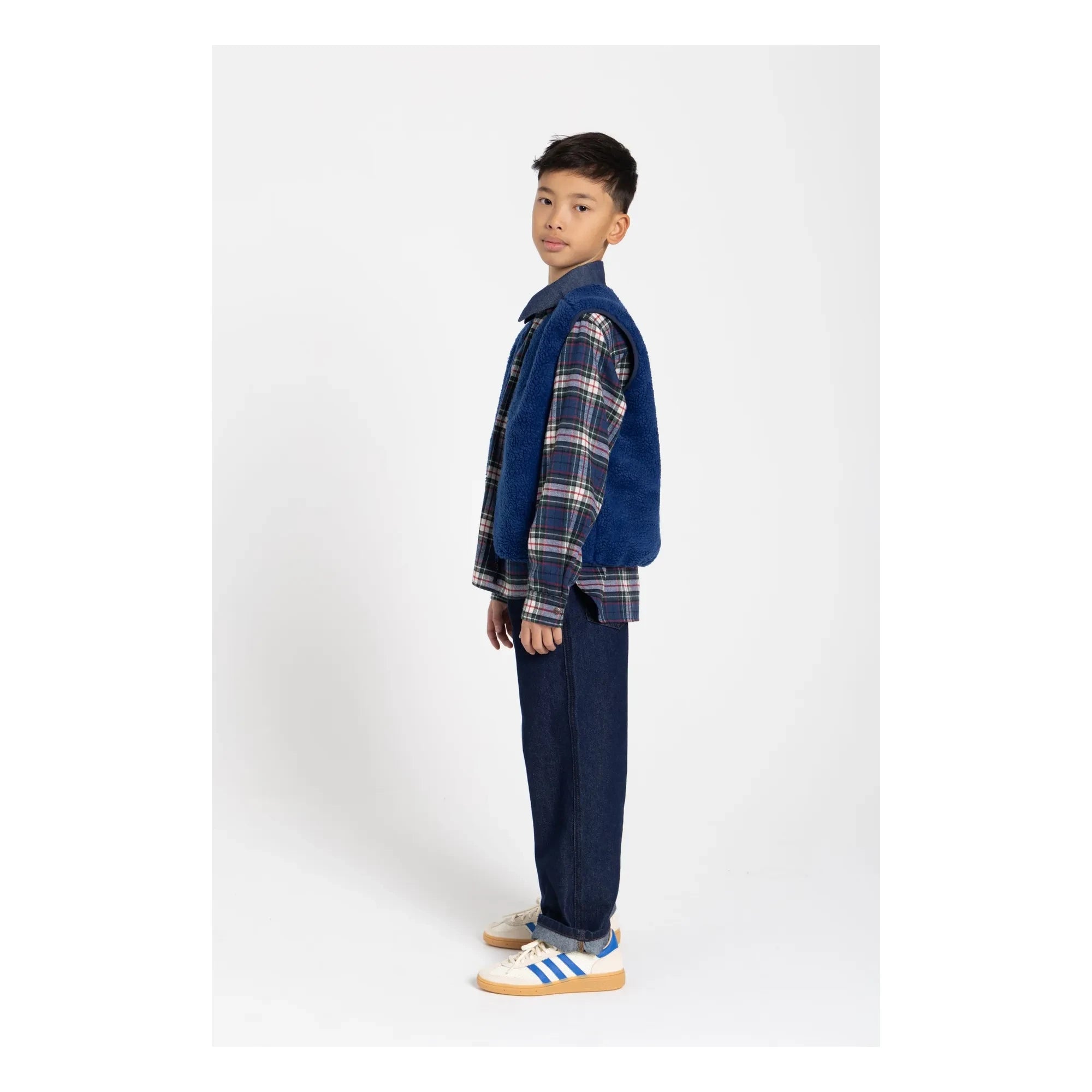 Finger in the Nose - Enara Checkered Shirt | Blue