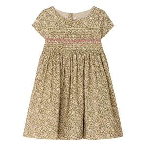 Bonpoint - Duchesse Liberty Organic Cotton Dress | Green