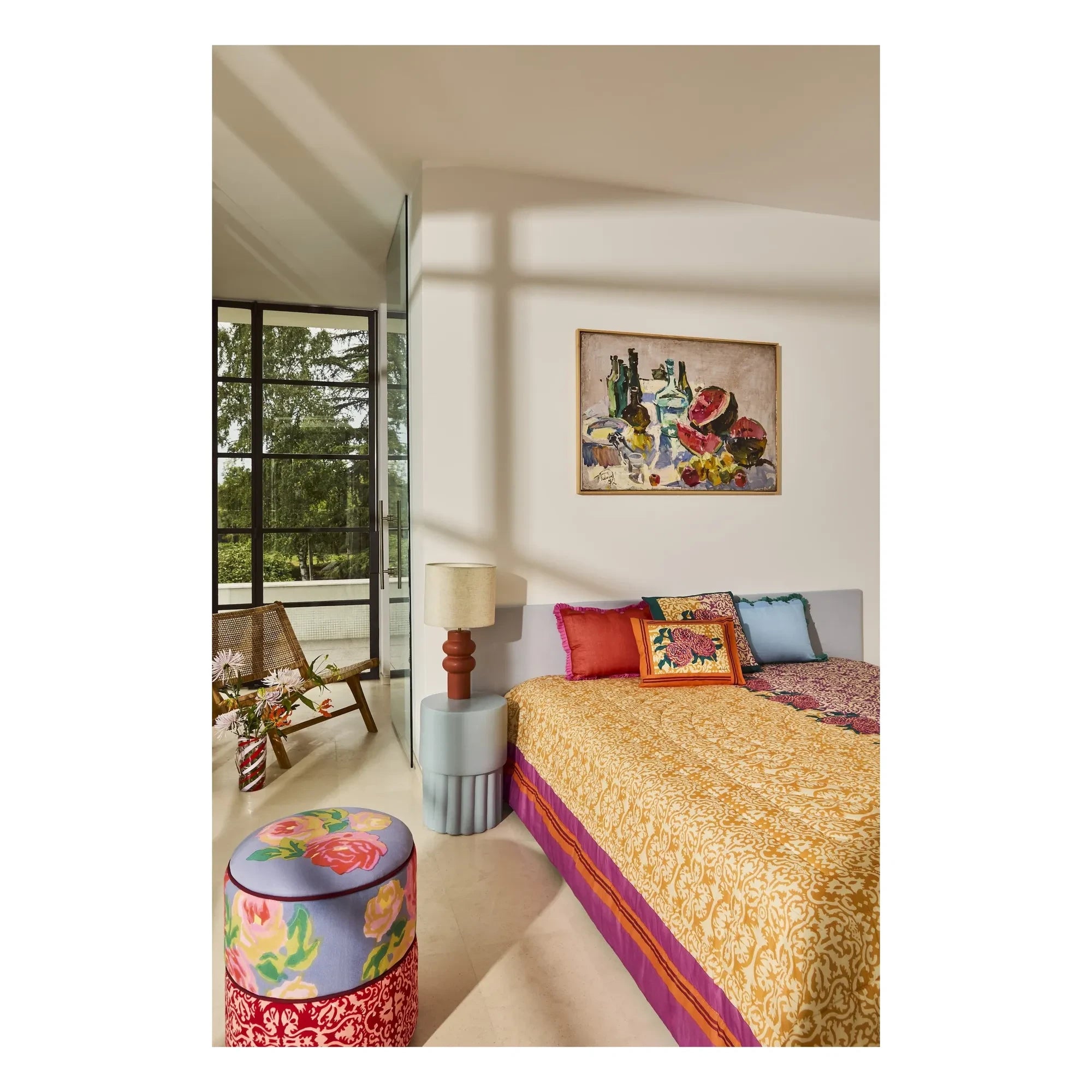 Lisa Corti - Dam Dam Pillow Cover | Straw Yellow