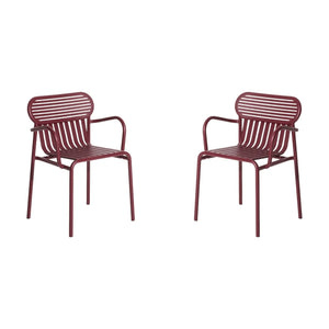 Petite Friture - Short-Sleeved Weekend Sandals - Set of 2 | Burgundy