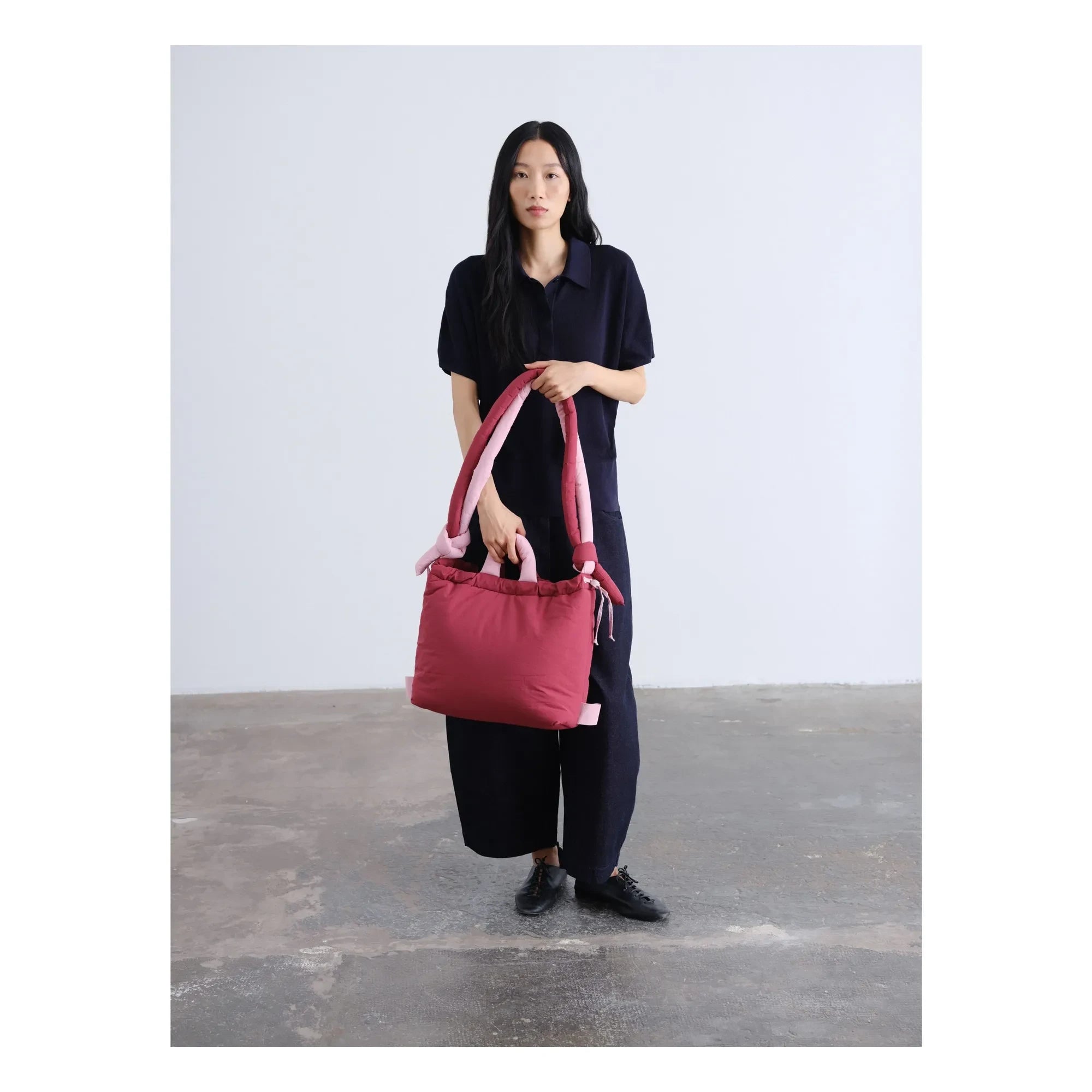 Olend - Ona Soft Bicolore Bag | Cherry Red