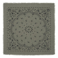 Kujten - Hachiko Cashmere Bandana | Melange Khaki