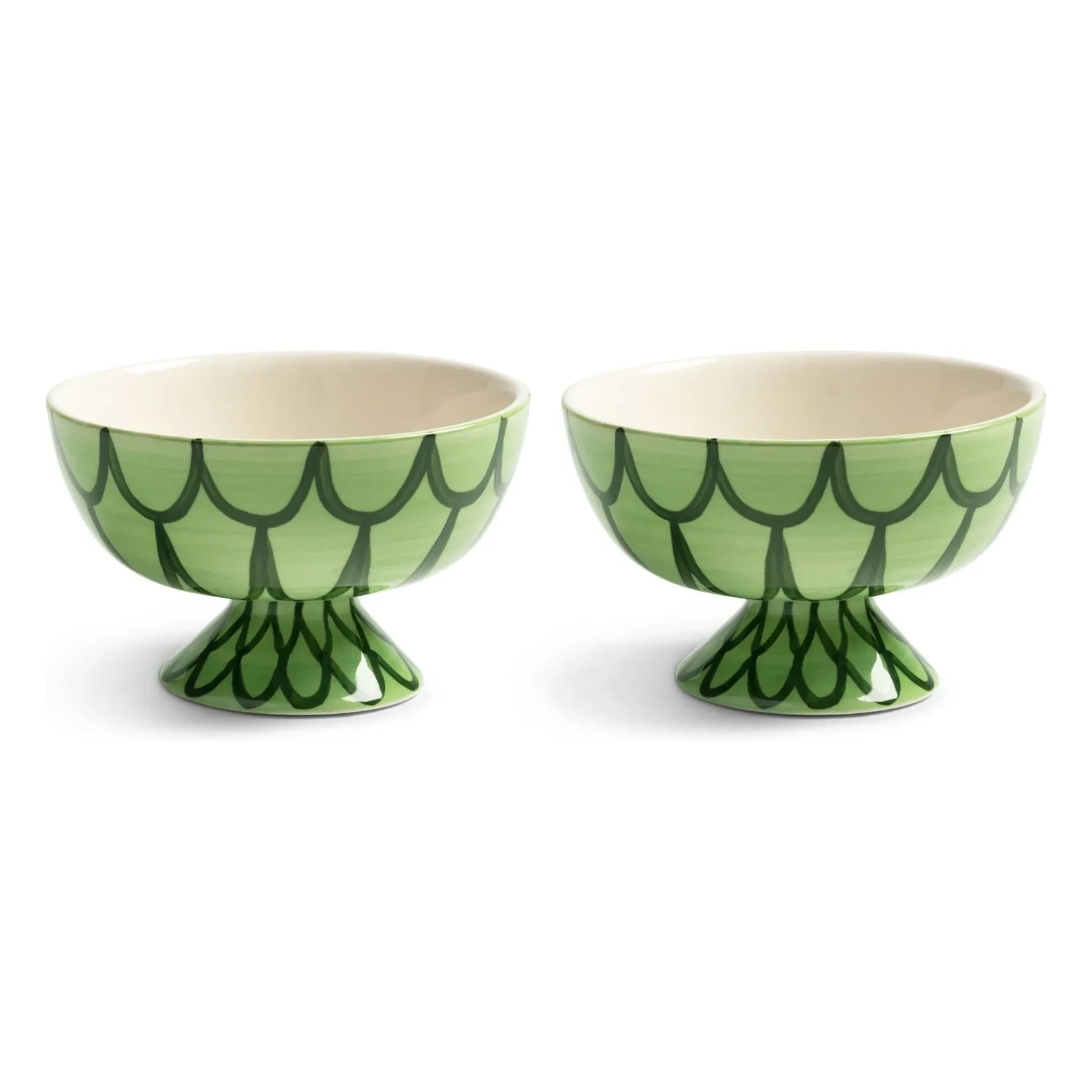 &Klevering - Sirène Bowls - 2-Piece Set | Green