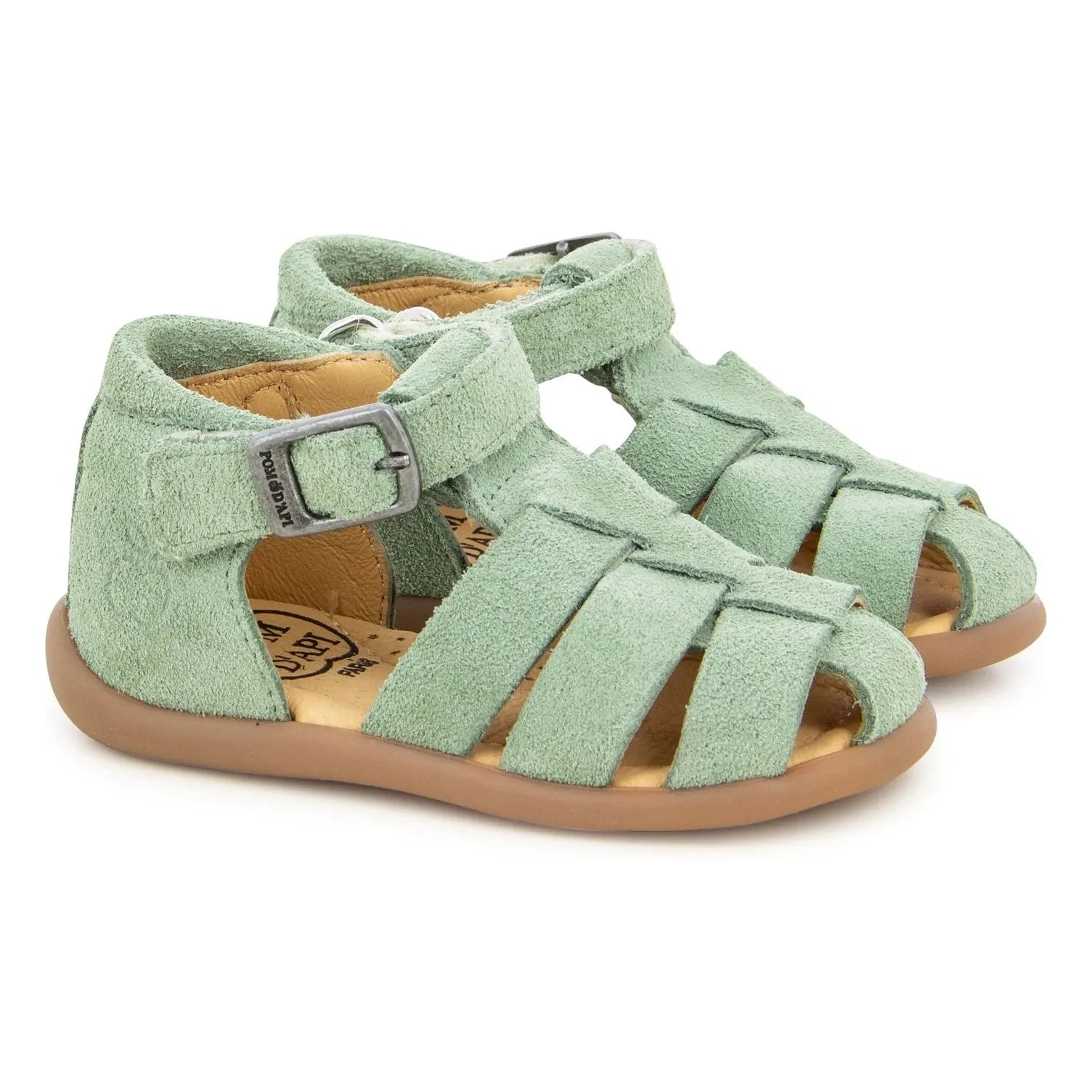 Pom d'Api - Stand Up Papy Sandals | Almond Green
