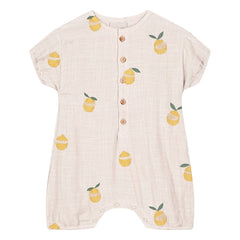 Studio Bohème - Combishort Bebecito Lemons Organic Cotton | Ekru