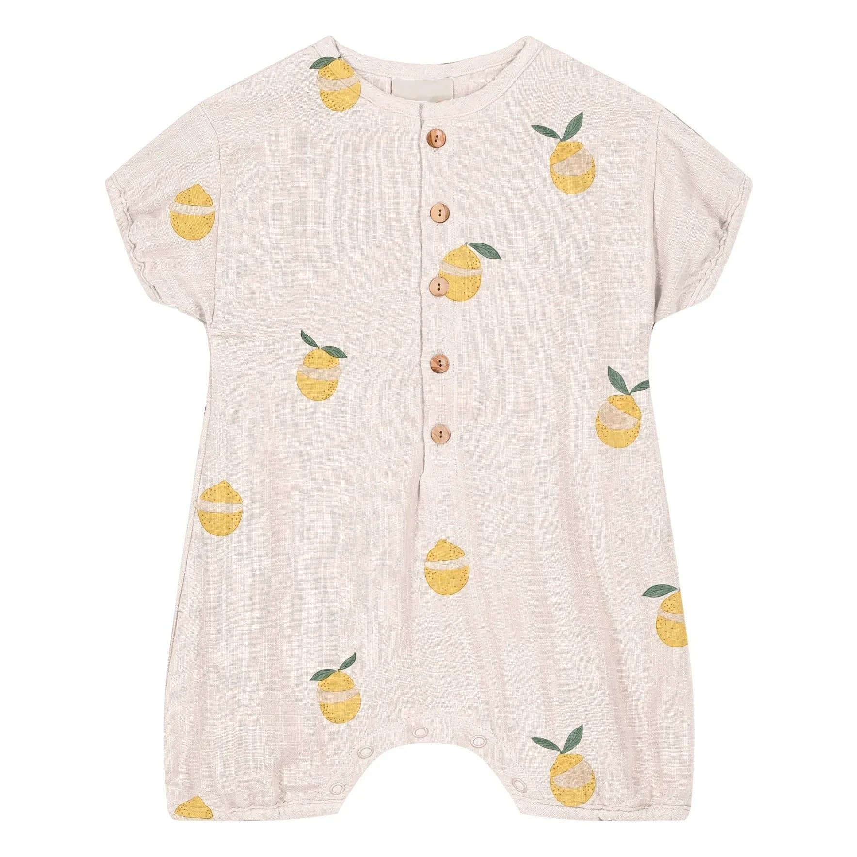 Studio Bohème - Combishort Bebecito Lemons Organic Cotton | Ekru