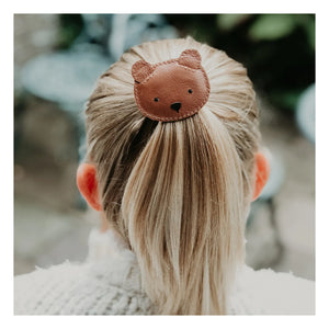 Donsje - Josy Bear Hair Clip | Cognac