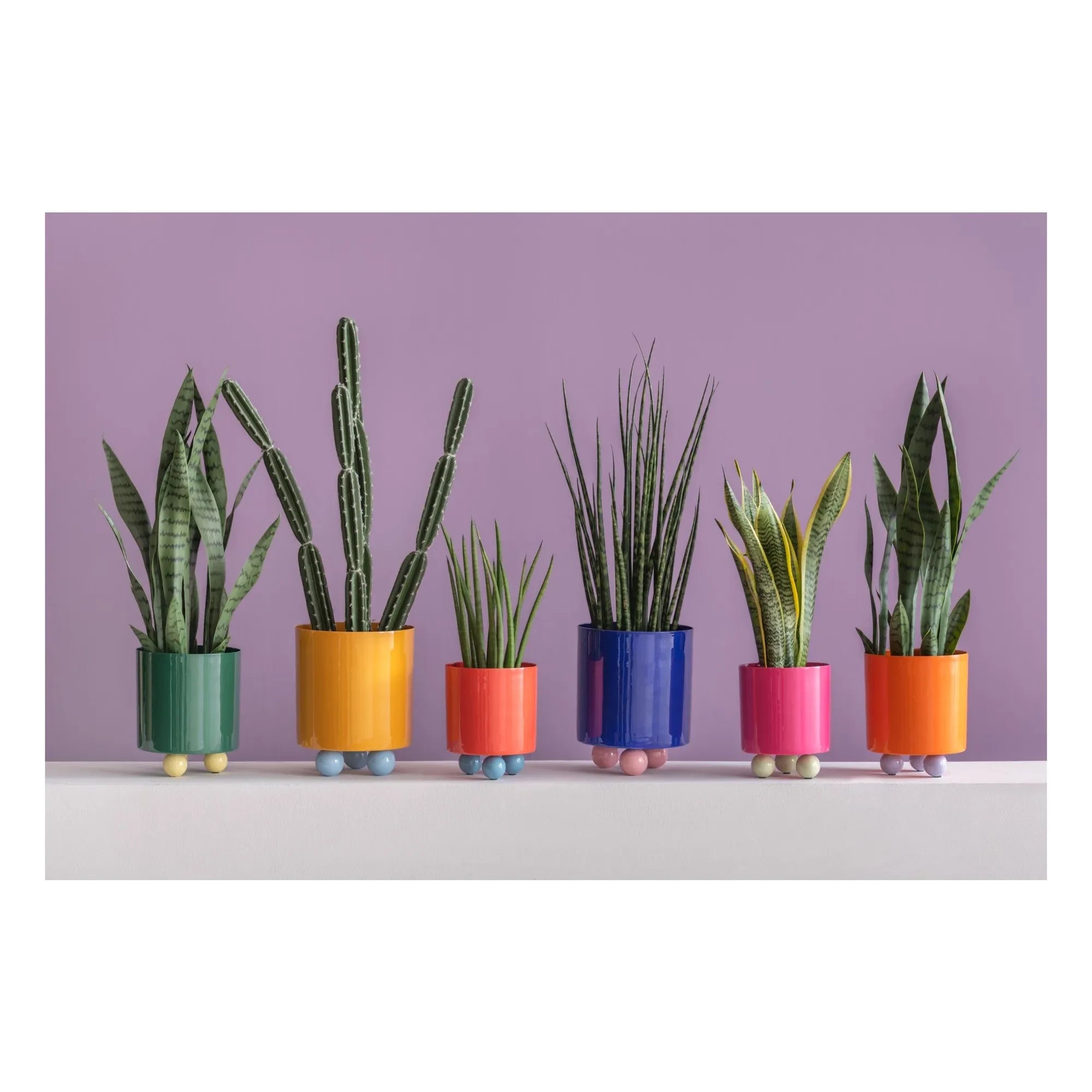 Present Time - Double Funky Planter | Green