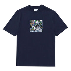 Edmmond Studios - Duck Lake Cotton T-Shirt | Dark Blue