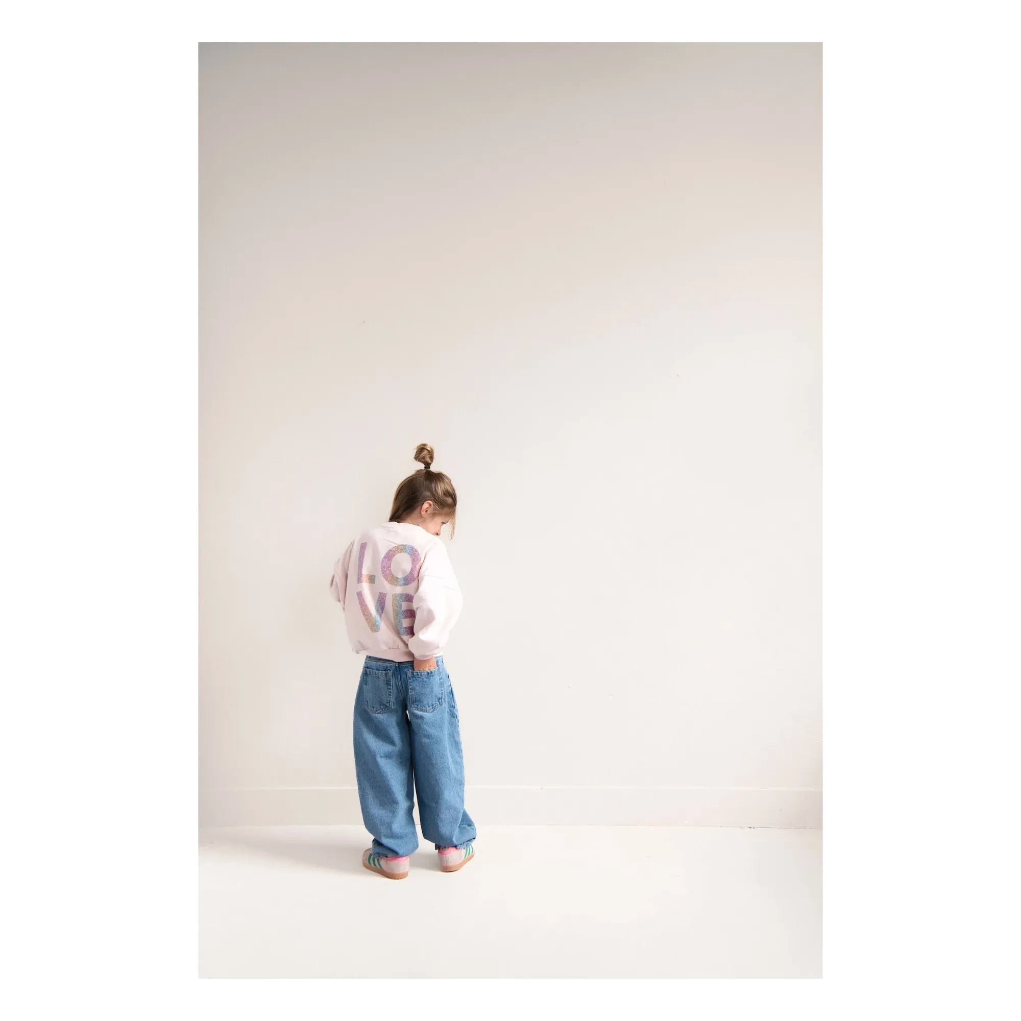 Jenest - Maxi organik pamuklu sweatshirt | Soluk Pembe