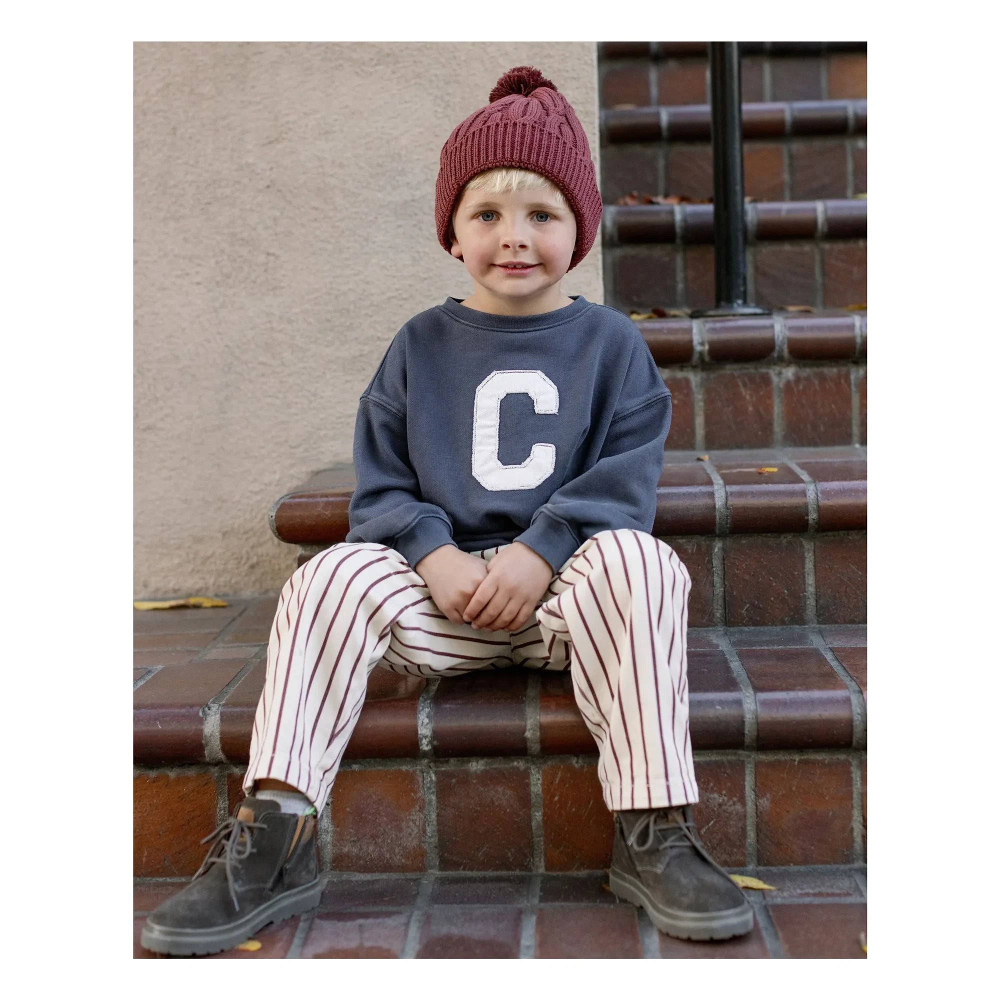 Rylee + Cru - Cargo Pants Striped | Ecru