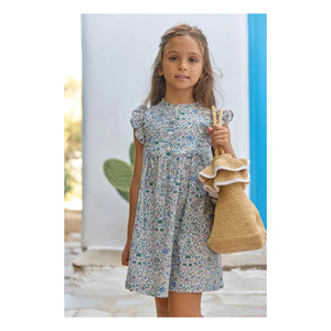 Tartine et Chocolat - Rattan Frilled Basket | Natural