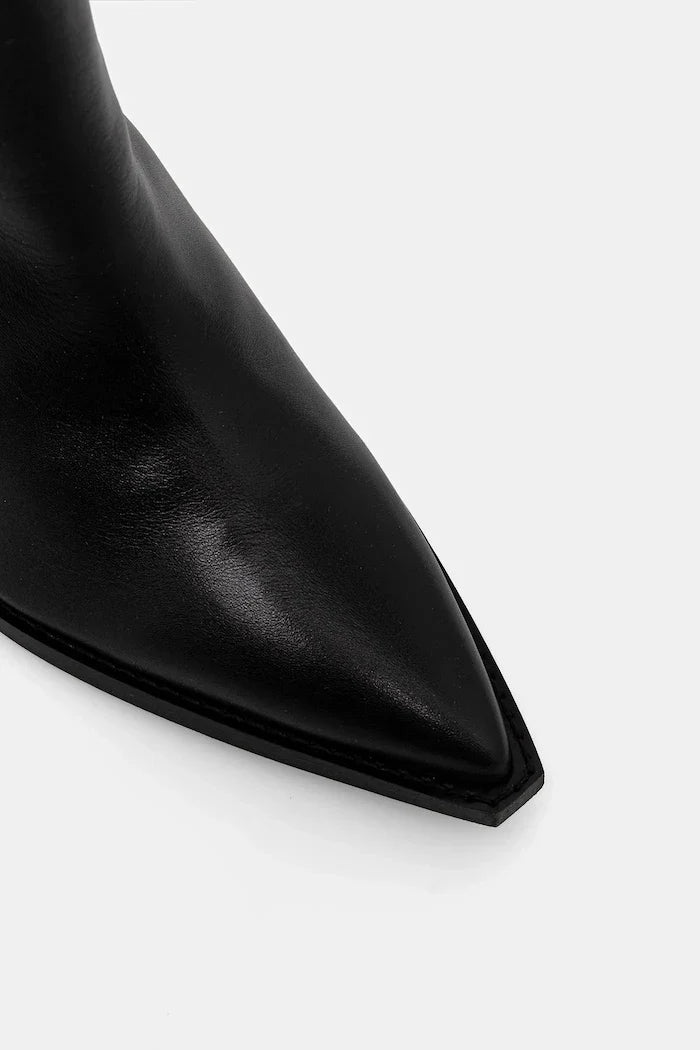 AllSaints Reina Zip Boot Deri Çizme