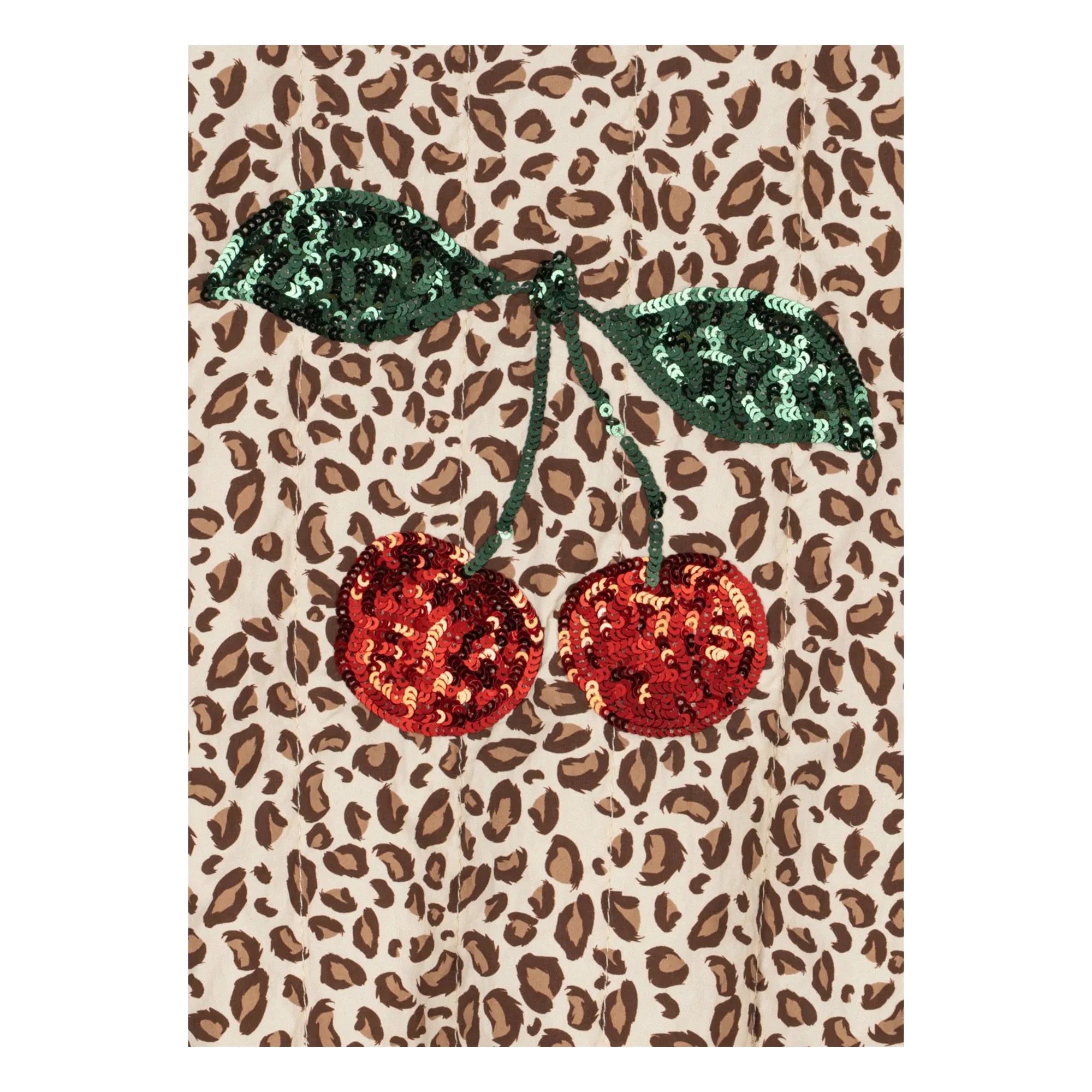 Konges Sløjd - Juno Leopard Sequin Bomber Jacket | Brown