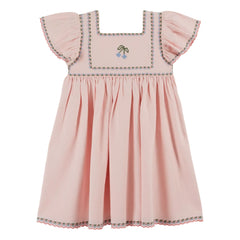 Emile et Ida - Embroidered Dress | Light Pink