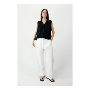 Cordera - Sleeveless Cardigan | Black