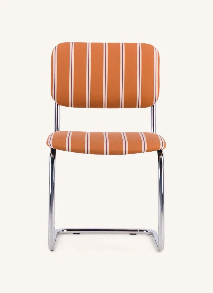 The Socialite Family - Striped Fabric Classica Chair | Camel