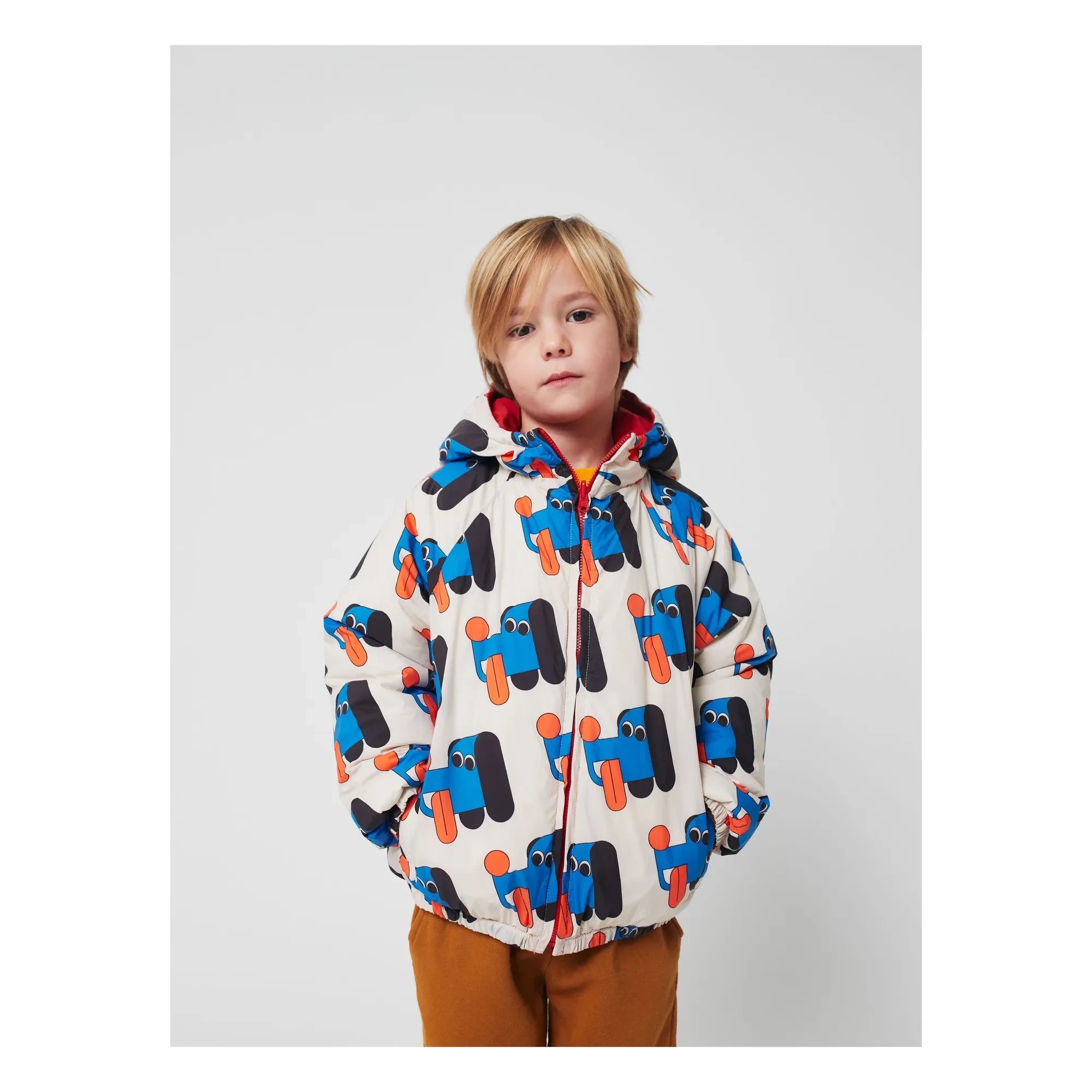 Bobo Choses - Reversible Recycled Fiber Waterproof Jacket | White