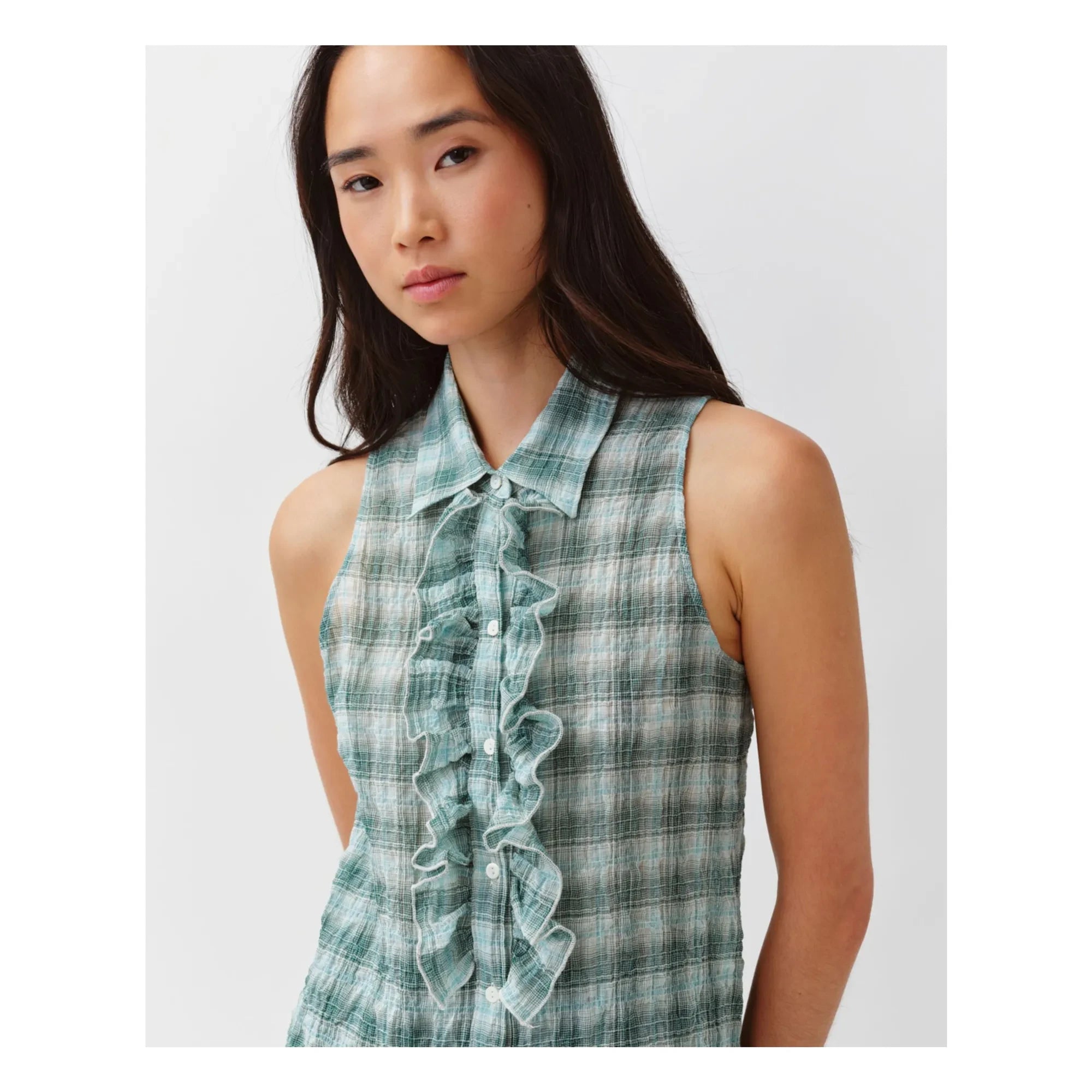 Diega - Cheka Striped Shirt | Aqua