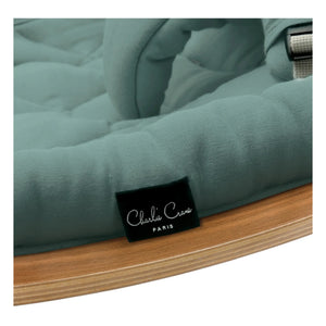 Charlie Crane - Levo Walnut Baby Rocking Chair | Storm Blue