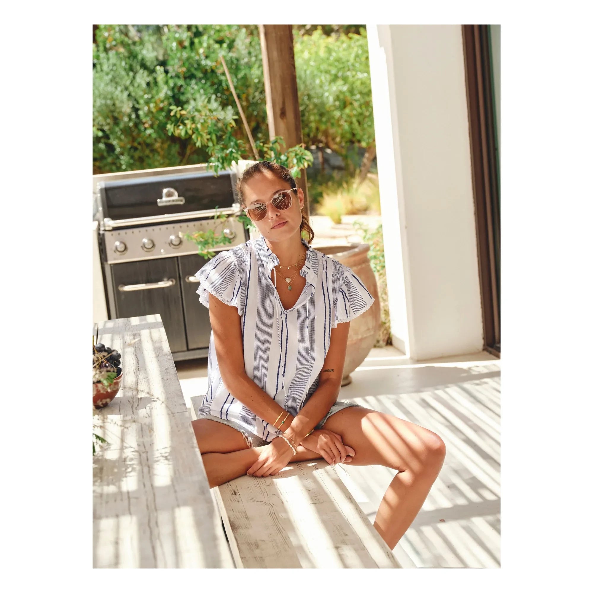 M.A.B.E. - Eleni Blouse | Blue