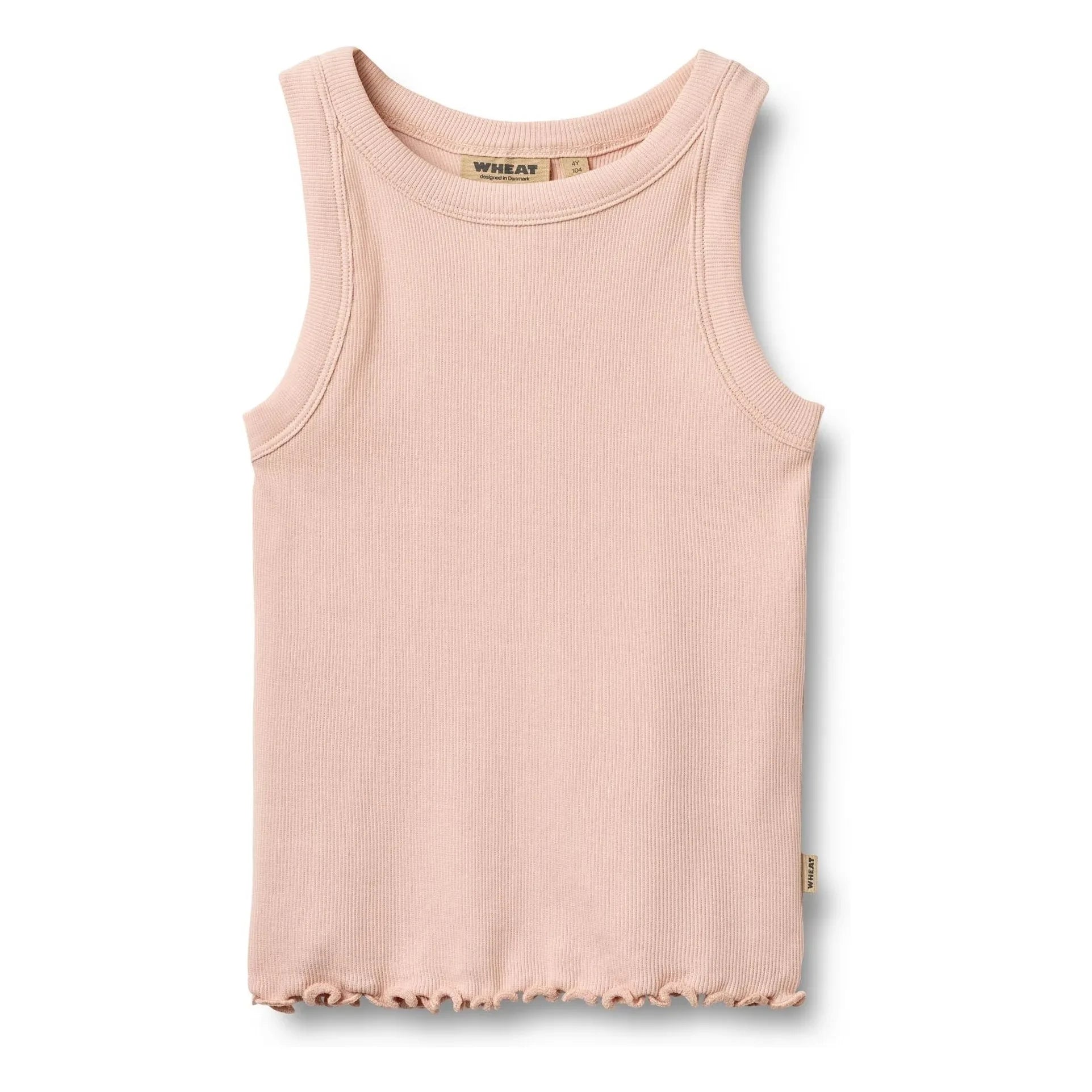 Wheat - Minka organic cotton ribbed tank top | Pale Pink