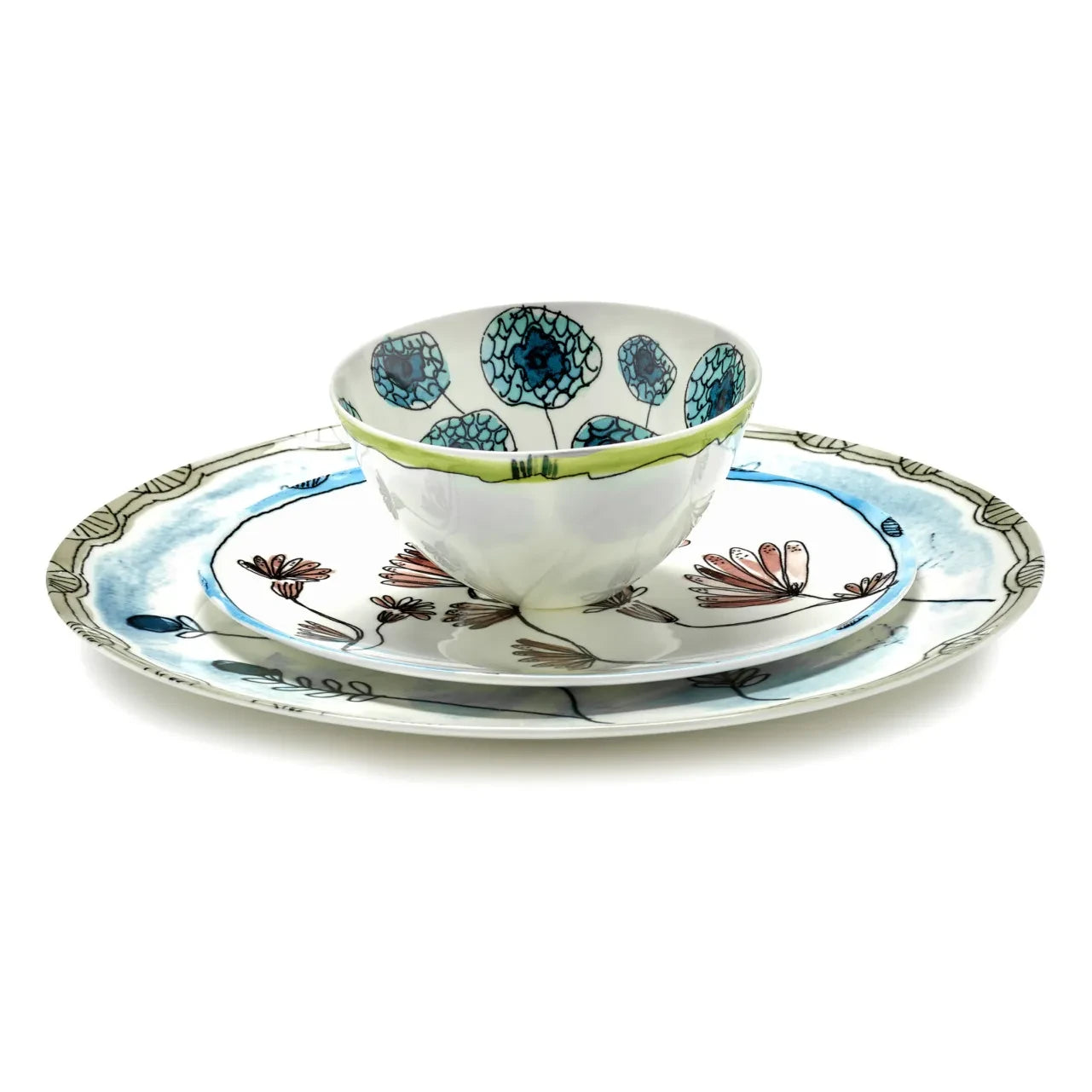Serax - Camellia Plates, Serax for Marni - 2-Piece Set | Aubergine