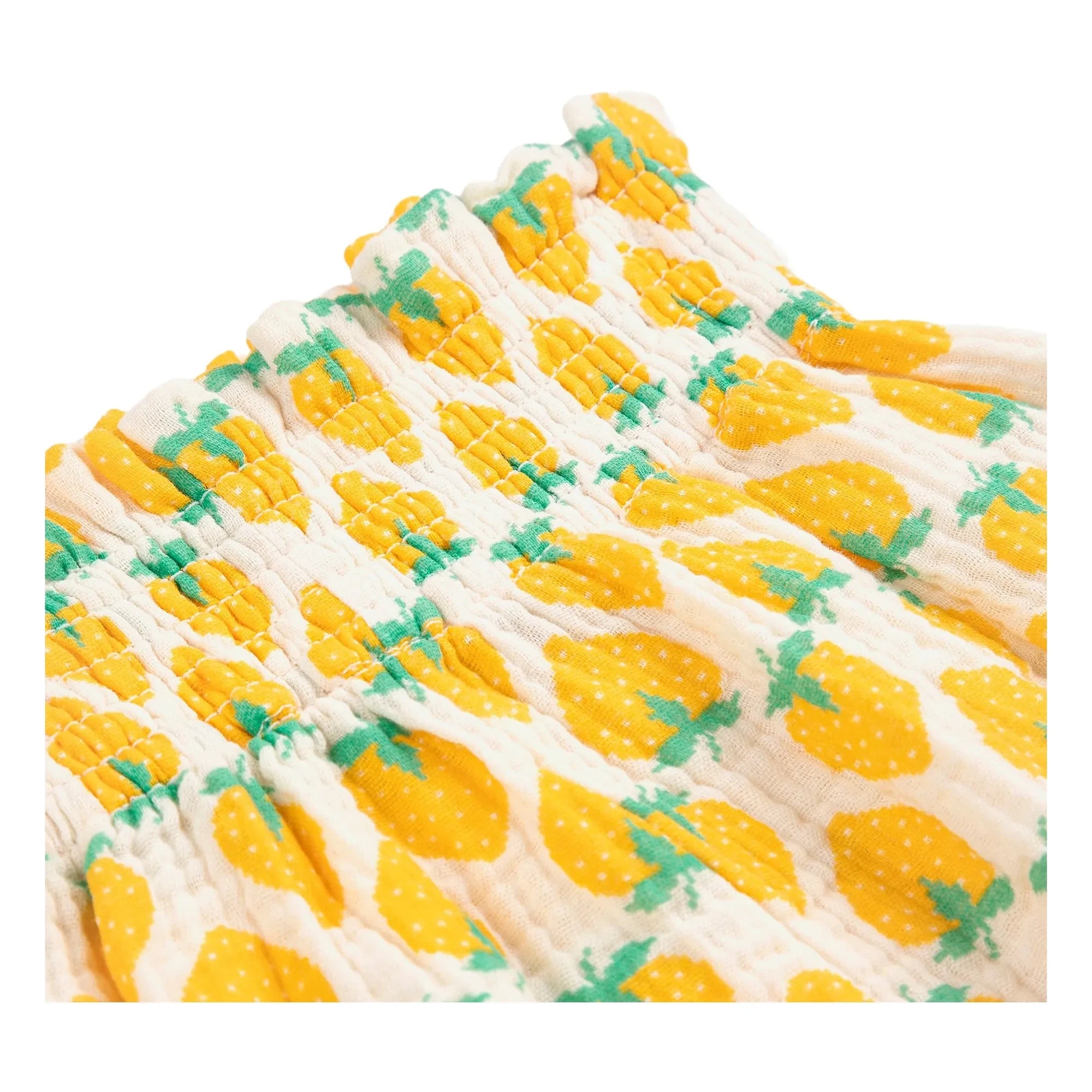 Bobo Choses - Strawberry Pants Organic Cotton Gauze | Ecru