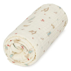 Cam Cam - Vintage Toys Muslin Blanket | Beige