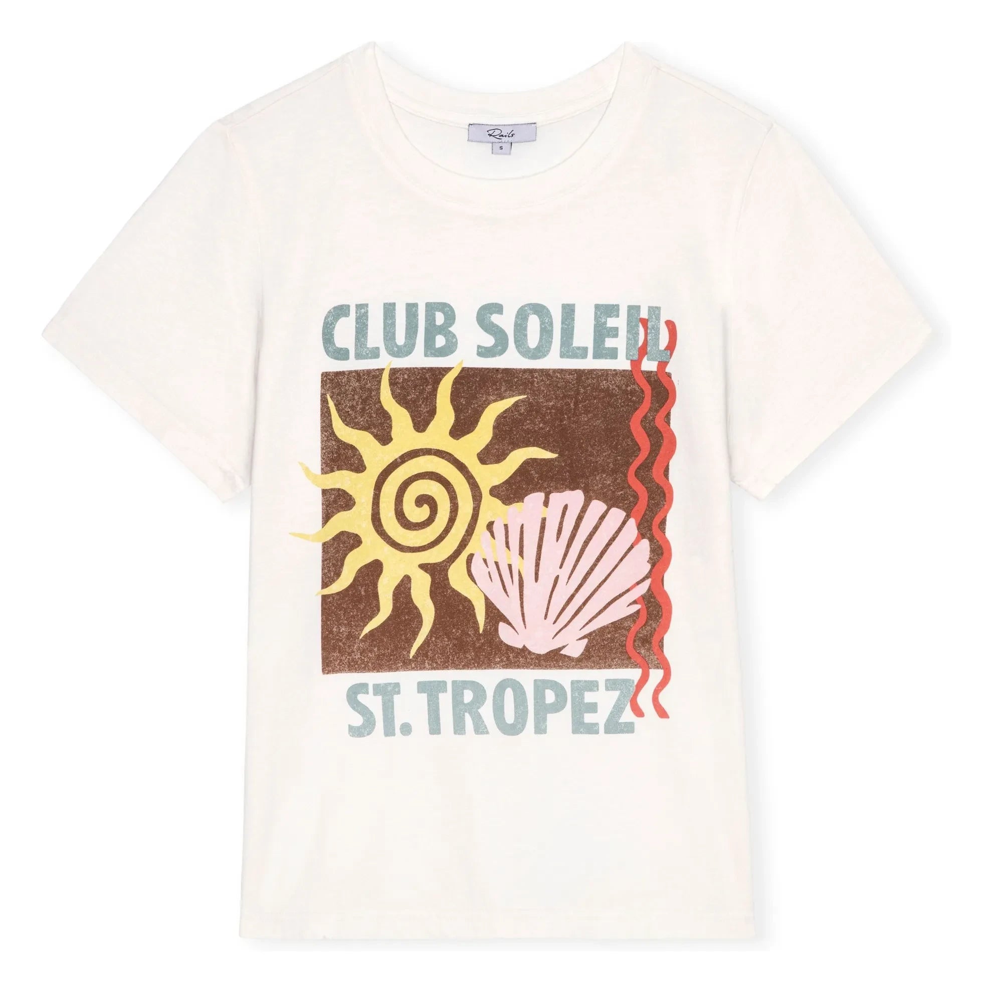 Rails - Classic Crew Neck Cotton T-Shirt | White