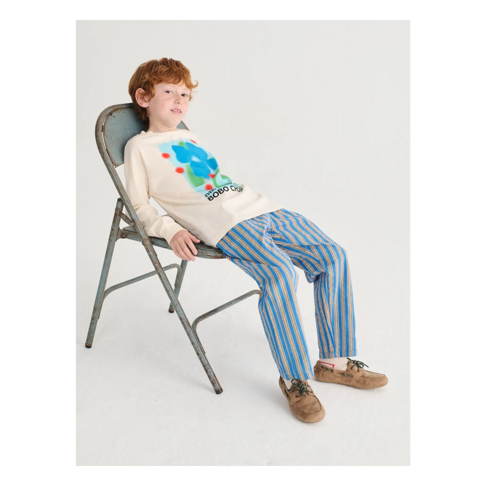 Bobo Choses - Striped Pants | Blue