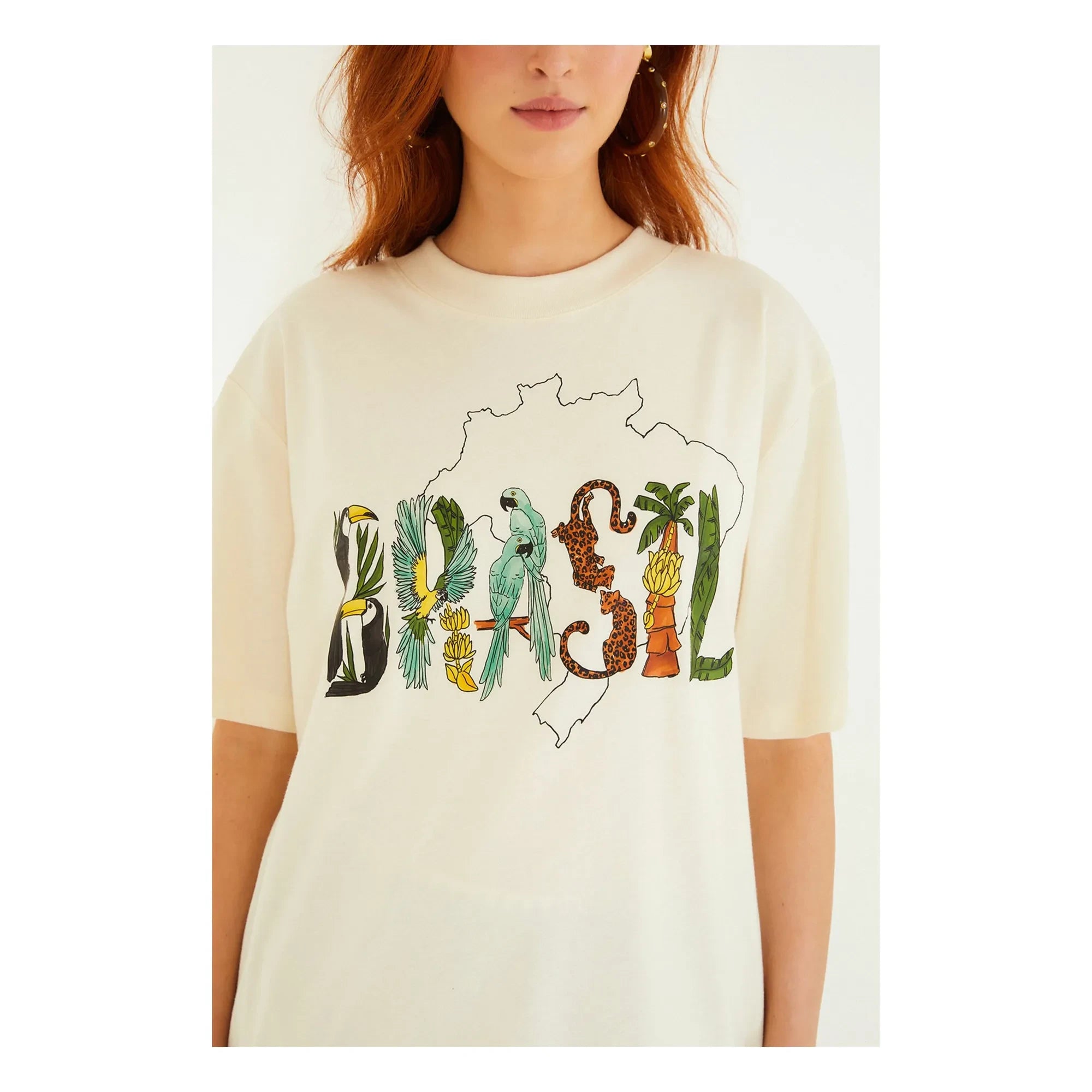 Farm Rio - Brazil T-Shirt | Ecru